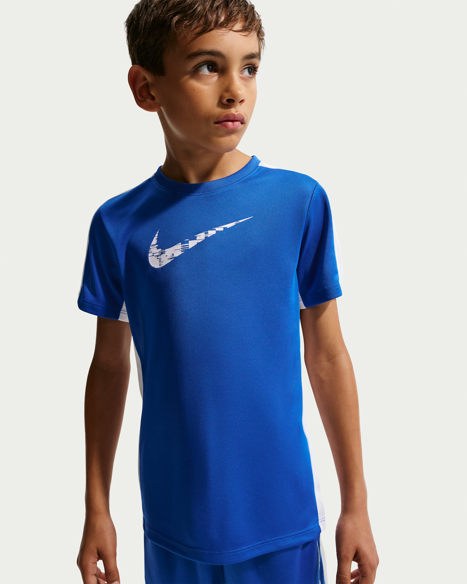 ボカ・ジュニアーズ NikeFIT DRY シャツ M ネイビー Nike Trophy23 Big Kids' (Boys') Dri-FIT Short-Sleeve Training Top